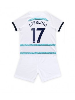 Chelsea Raheem Sterling #17 Auswärts Trikotsatz für Kinder 2022-23 Kurzarm (+ Kurze Hosen)